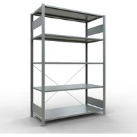 SCHULTE Fachbodenregal verzinkt mit 5 Stahlblechböden, Fachlast 150 kg, HxBxT 2.000 x 1.360 x 636 mm von SCHULTE