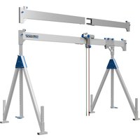 SCHILLING Alu-Portalkran mit teilbarem Träger, Einhängepunkt 2.310-4.010 mm, Länge 6.000 mm, TK 1.500 kg von SCHILLING