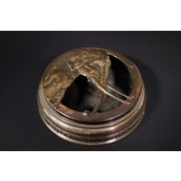 Antike Silber Duftdose/P Gepuntzt 2 Türme Kopenhagen Versilbert Vintage #w von DieAufraeumerDE