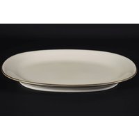 Kpm/Platte Oval Goldrand Creme 33, 2cm X 24cm #o von DieAufraeumerDE