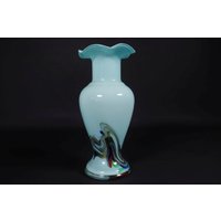 Schöne Glasvase/Vase Glas Türkis 1#c von DieAufraeumerDE
