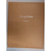 Zeugnismappe Kunstleder Auch Personalisiert Neuheit Sandfarben Sehr Hochwertig von DieBesondereMappe