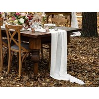 Musselin Tischläufer Champagner 0, 70 cm X 5 M von DieFamilienfeier