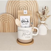Tasse Wundervoller Mensch Herz Geschenkset Mit Kaffee Tee Trinkschokolade Geschenk Set von DieFarbkleckserei123