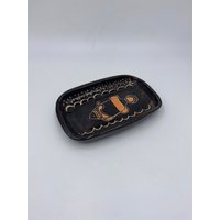 Seifenschale „Nemo„ in Sgraffito Technik von DieKeramikerin