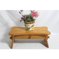 Vintage Schemel Großer Hell-Brauner Holz Fußbank Hocker Mit Schublade 60Er Jahre Shabby Chic Möbel Vintage Schemel Großer Hell-Brauner Holz Fußbank Hocker Mit Schublade 60Er Jahre Shabby Chic Möbel von DieKleineVintageEcke