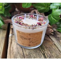 Traumzeit Votivkerze Groß/Kräutermagie Kerzenmagie Ruhe Entspannung Spiritualität von DieKraeuterwerkstatt