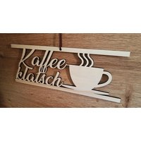 Personalisierbares Holzschild - 3D Schriftzug Für Coffee Bar, Moderne Kuchendekoration Und Wanddeko Mit Gravur von DieKreativkoepfe