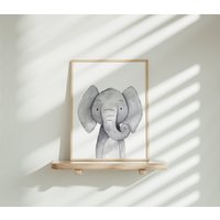 Kinderzimmerposter Elefant Im Format A4 | Kinderposter Geschenkidee Kind Geschenk Zur Geburt Baby Tierposter Kinderzimmerposter Elefant Im Format A4 | Kinderposter Geschenkidee Kind Geschenk Zur Geburt Baby Tierposter von DieKunstletterei