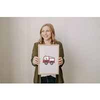 Kinderzimmerposter Feuerwehr Feuerwehrauto Im Format A4 | Geschenkidee Kind Ostergeschenk Geschenke Für Kinder Kinderposter von DieKunstletterei