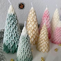 Weihnachtsbaum Tannenbaum Kerze | Weihnachtliche Deko-Kerze Weihnachtsdeko Geschenk von DieKupferbar