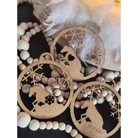 6 X Christbaumschmuck L Quarter Horse Weihnachtsschmuck Christbaumkugeln Pferd Weihnachtsdeko Westernpferd Let It Slide Sliding von DieMau