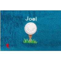 Golf Handtuch Bestickt Mit Motiv + Name von DieNaehfee