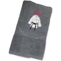 Karate Handtuch Bestickt Mit Motiv + Name Karate Handtuch Bestickt Mit Motiv + Name von DieNaehfee