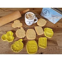 Honigbiene - Tag Der Biene Wir Lieben Honig Keksausstecherset Für Den Bienen Und Liebhaber-Cookie Cutter, Keramik U. Fondant von DieSaarfriesen