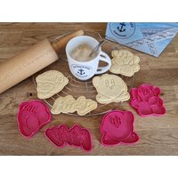 Kirby Cookie Cutter Set - Keksausstecher Im Design Keksstempel Backzubehör Ausstechform Fondant Fimo Keramik Plätzchen von DieSaarfriesen