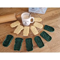 Tikimasken Cookie Cutter Set - Keksstempel Tiki Keksausstecher Masken Urlaub Ausstecher Tonstempel Fondant Fimo Keramik von DieSaarfriesen