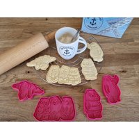 We Bare Bears Cookie Cutter Set - Keksausstecher Bären Wie Wir Keksstempel Ausstecher Backzubehör Fondant Kreamikstempel von DieSaarfriesen