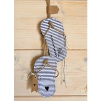 Neuflip Flops Aus Stoffschriftzüge Frei Wählbarmaritime Sommerdekosommerdekorationsyltdekohyggetischdekosommerparty von DieStickAG
