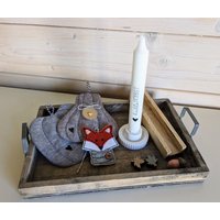 Neugeschenksetmug Rug Kürbisse Mit Kerzenhalter Und Fuchsanhängerraysinkerzenhaltergeschenkset Herbstherbstdekomitbringsel von DieStickAG