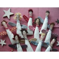 Schutzengel Mathilde Weihnachtsdekoengelstoffanhängerweihnachtenadventheiligabendengel Lustig von DieStickAG