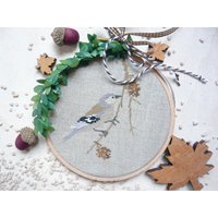 stickrahmen Buchfink Kreuzstichbildvogelstickrahmen Kreuzstichkleiner Vogelgeburtstagsgeschenk Frauenherstdeko Für Siedahlbeck von DieStickAG