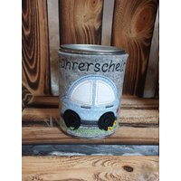 Spardose Führerschein Auto Blau Wollfilz W154 Spardose Führerschein Auto Blau Wollfilz W154 von DieWichtelstickerei