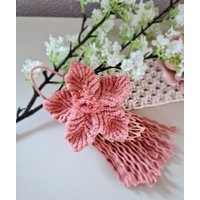 Makramee Frühlingsdeko, Altrosa Osterdeko Im Boho Stil von DieWollschmiederin