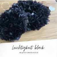 Seidenpapierkranz Schwarz - 4 Größen Bis Xxl | 58 cm von DieWunderbarShop