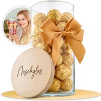 Geschenk-Glas "Naschglas" Mit Holzdeckel Und Gravur, Geschenk Oder Dankeschön Für Erzieher, Lehrer, Hebamme, Mama, Kollegin, Keksdose von DieWunschmanufaktur