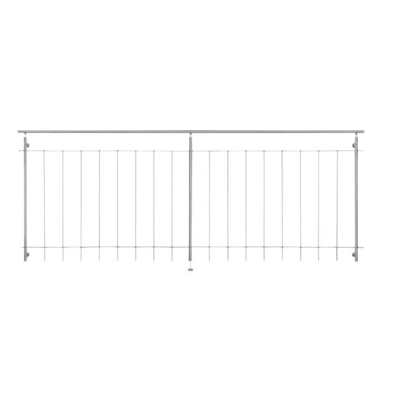 Geländerset für raumhohe Fenster senkrecht 250 cm Geländerset für raumhohe Fenster senkrecht 250 cm von Dieda