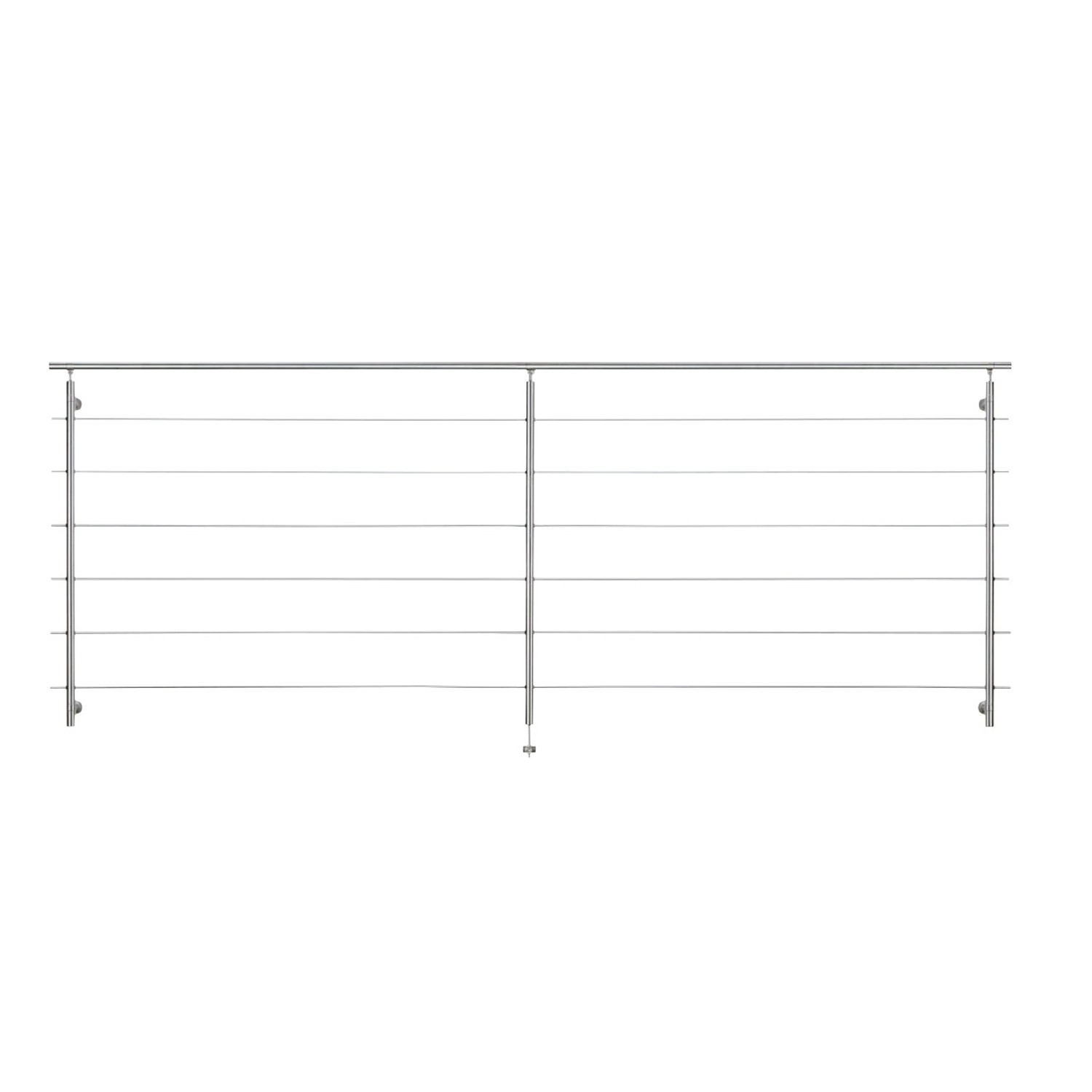 Geländerset für raumhohe Fenster waagerecht 250 cm von Dieda