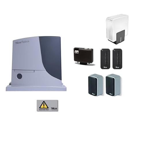 Nice Robus Kit 600 kg 24 V Automatisierungsset für Tore RB600 KCE Schiebetore von HDE