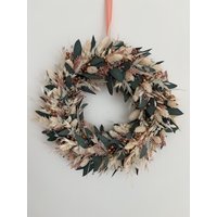 Trockenblumenkranz | Türkranz Adventskranz Kranz Blumenkranz Mit Trockenblumen Wanddeko Tischdeko von DiehandmachereiDe