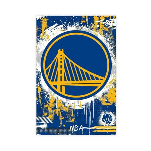 Diempi NBA Golden State Warriors Poster (8) Leinwandposter, Wandkunst, Dekordruck, Bild Gemälde für Wohnzimmer, Schlafzimmer, Dekoration, 60 x 90 cm von Diempi