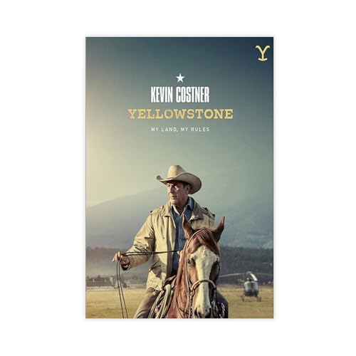 Diempi Poster für die amerikanische TV-Serie, Yellowstone-Staffel (3), Leinwandposter, Schlafzimmer, Dekoration, Landschaft, Büro, Raumdekoration, Geschenk, 20 x 30 cm von Diempi