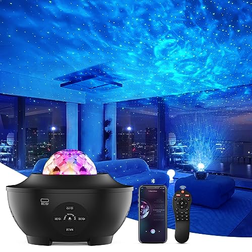 Dienmern Star Projector Galaxy Light - Galaxy Projector Nachtlicht Projektor, Starry Night Light Projektor für Kinder, in Bluetooth/Musik Lautsprecher/Timer, Geschenk zur Zimmer Dekoration von Dienmern