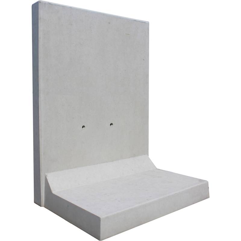 Diephaus L-Stein bewehrt Grau 205 x 100 x 115 x 12 cm von Diephaus