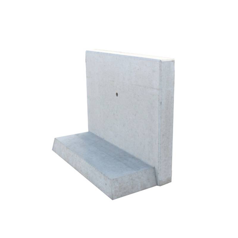Diephaus L- Stein bewehrt Grau 80 x 100 x 45 x 8 cm von Diephaus