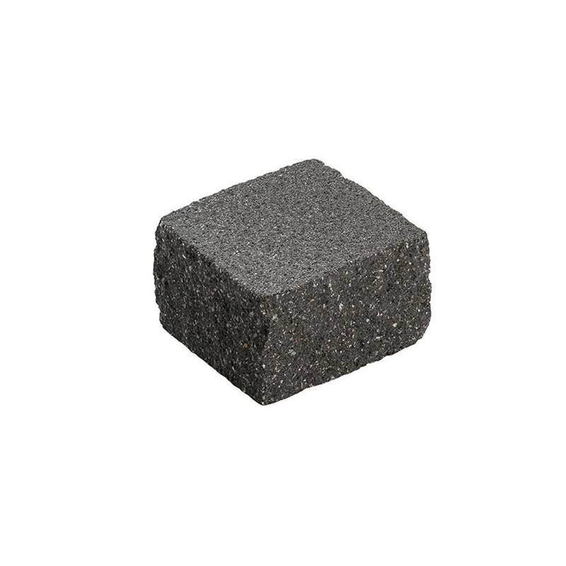 Diephaus Mauerstein 'T-Wall Quarry Maxi' Beton schwarz 21 x 21 x 12,5 cm von Diephaus