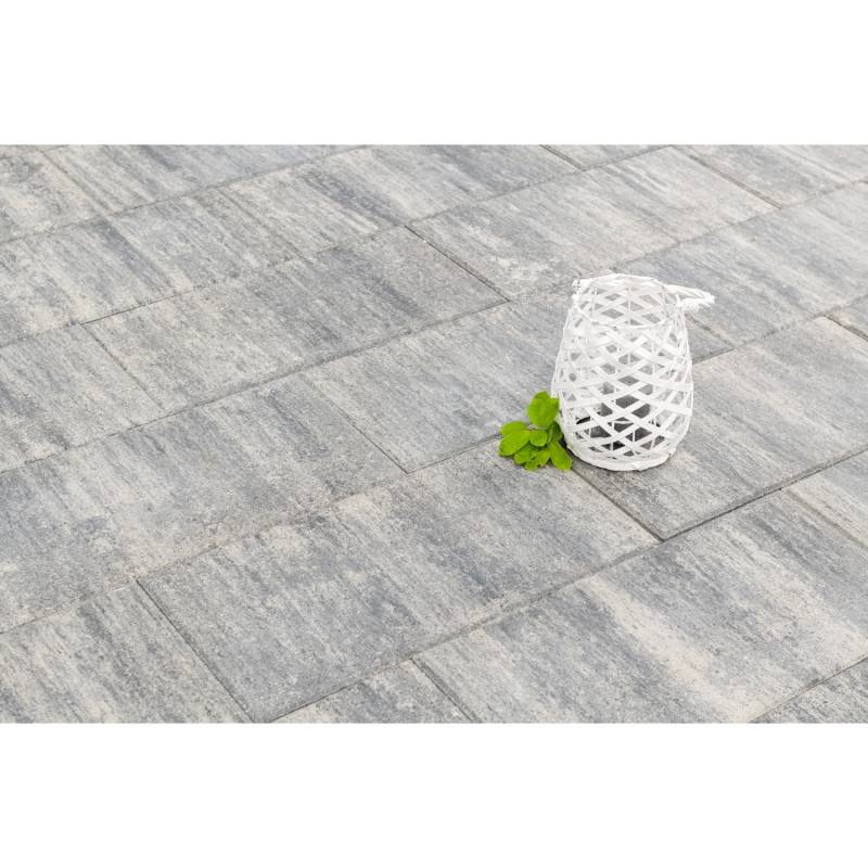 Diephaus Terrassenplatte Corso Weiß-Schwarz 60 x 40 x 4 cm von Diephaus