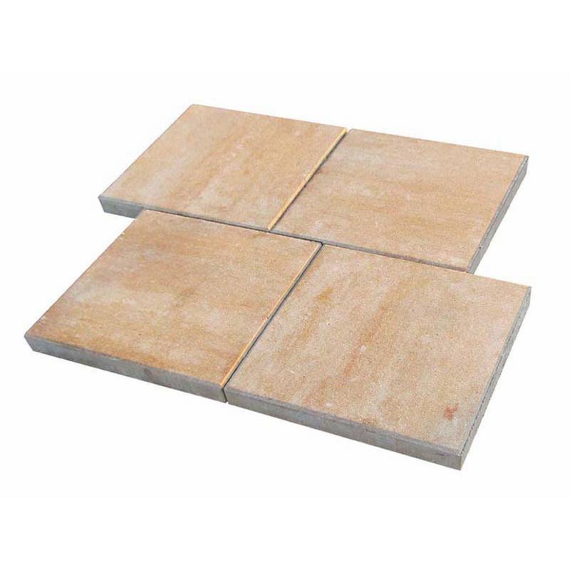 Diephaus Terrassenplatte 'T-Court Solid' Beton sandstein 40 x 40 x 4 cm von Diephaus