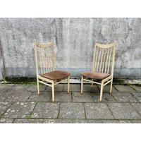 Midcentury Sprossenstühle Vintage Küchenstühle E M Dettinger Für Lucas Schnaidt Midcentury Sprossenstühle Vintage Küchenstühle E M Dettinger Für Lucas Schnaidt von DiesDasVintage