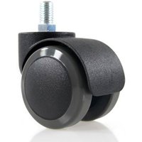 hjh OFFICE 5x Hartbodenrollen 50 mm / Gewinde M10 Büro-Stuhl-Rollen für Hartböden, (5er Pack) von hjh OFFICE