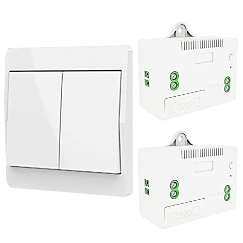 DieseRC Selbst-generierender Funk Lichtschalter, RF Funkschalter und Relais Empfänger, Controller mit Sicherung, Kinetischer Schalter ohne Batterie von DieseRC