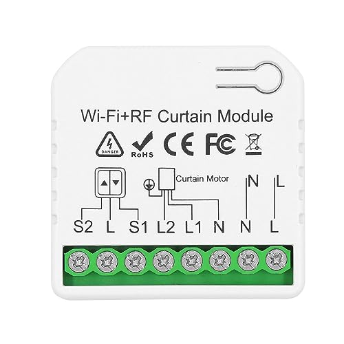 DieseRC Drahtloses Smart-Rollladen-Steuerungsmodul AC 230 V 220 V, Tuya APP WIFI-Controller, kompatibel mit Alexa/Google Home APP-Steuerung und manuellen Schaltern von DieseRC