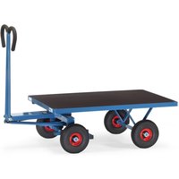 fetra® Handpritschenwagen ohne Wände, Ladefläche BxT 800 x 1.200 mm, TK 700 kg, Luft-Bereifung von fetra®