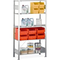 SCHULTE Fachbodenregal enzianblau/verzinkt mit 6 Stahlblechböden, Fachlast 150 kg, HxBxT 2.000 x 1.060 x 436 mm von SCHULTE