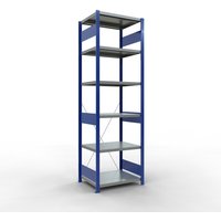 SCHULTE Fachbodenregal, enzianblau/verzinkt, Fachlast 250 kg, HxBxT 2.500 x 810 x 636 mm von SCHULTE