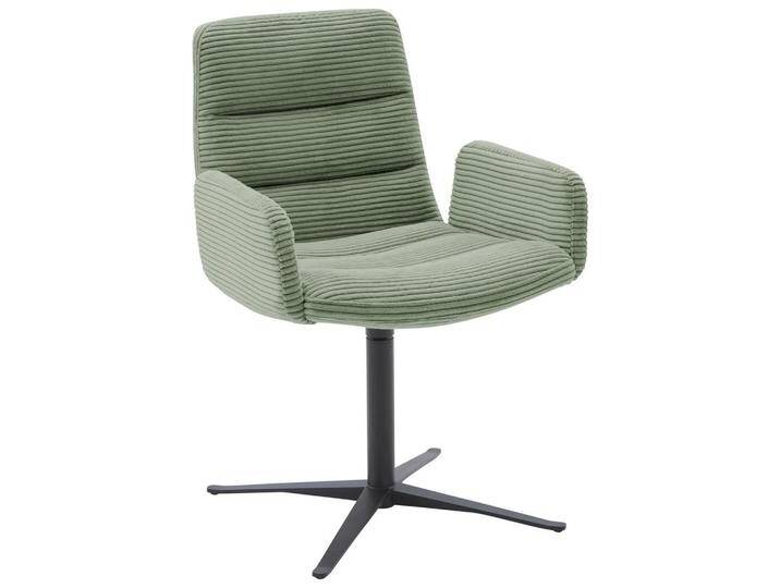 Dieter Knoll ARMLEHNSTUHL, Graugrün, Sternfuß, 61x88x66 cm, Blauer Engel, Goldenes M, OEKO-TEX® STANDARD 100, DGM-Klimapakt, DGM-Emissionslabel, von Dieter-Knoll